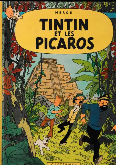 tintin et les picaros Hergé EO de 1976 , 4eme plat C1 tres  bon état