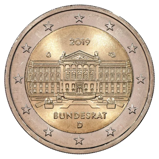 Germany 2 Euros 2019 G Commemorative - Foundation Of Bundesrat To Bonn - 70