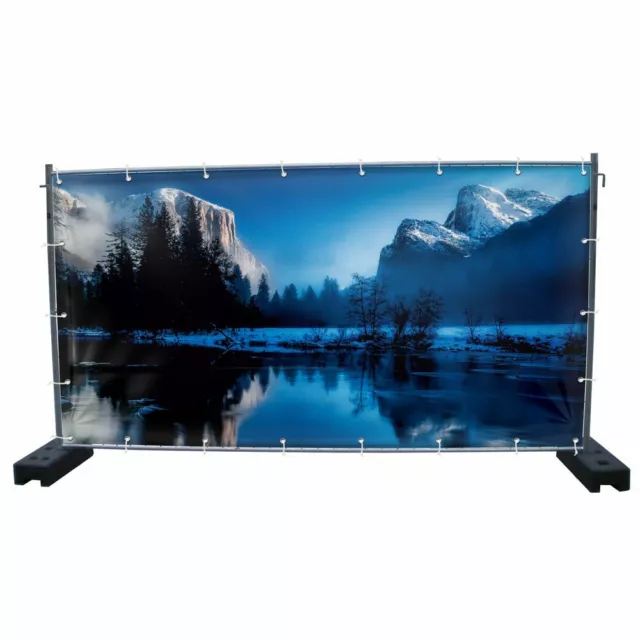 340 x 173 cm | Wald Bauzaunbanner, Garten, Sichtschutz (1869)