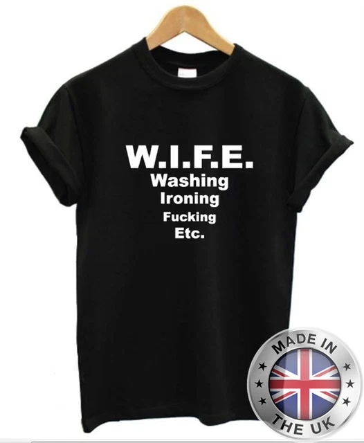 Donna Lavaggio da Stiro F ECC - Uomo Divertente Married Rude Marito T-Shirt