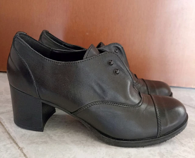 SCARPE TRONCHETTO ALBA vera pelle caviglia bassa tacco alto EUR 45 00 PicClick IT
