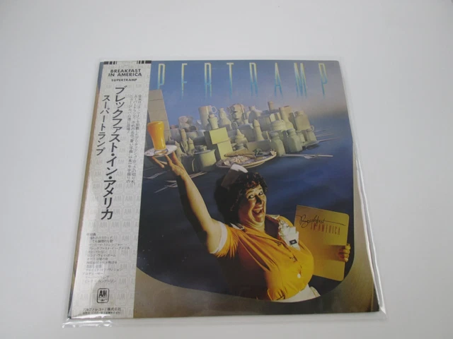 SUPERTRAMP BREAKFAST IN AMERICA A&M AMP-6034 with OBI Japan VINYL  LP C