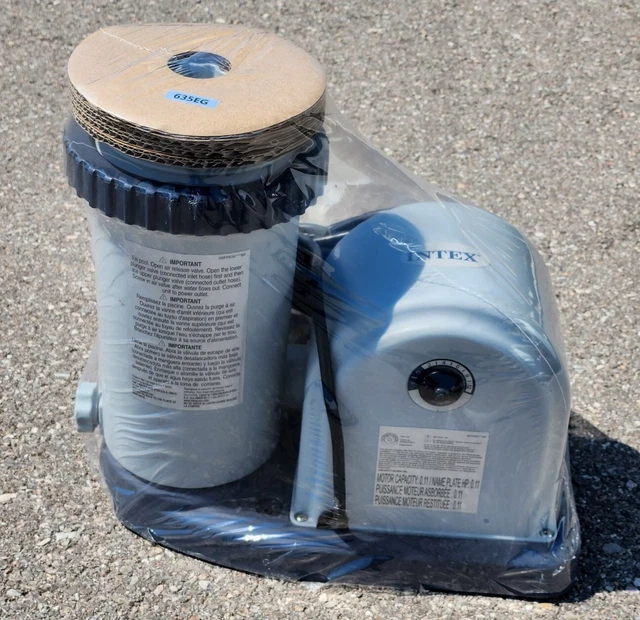 INTEX KRYSTAL CLEAR Pool Filter Pump Model 635T 1500 Gph 110120V 635EG