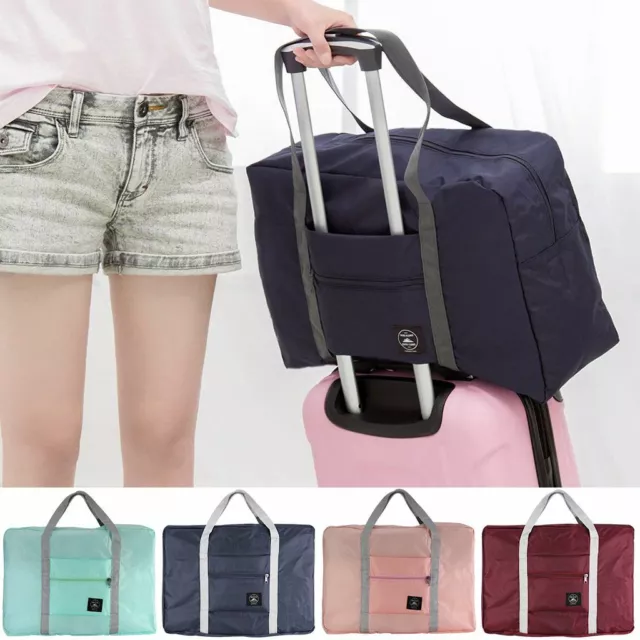 Portable Folding Travel Luggage Baggage Storage Carry-On Duffle Bag Waterpoof