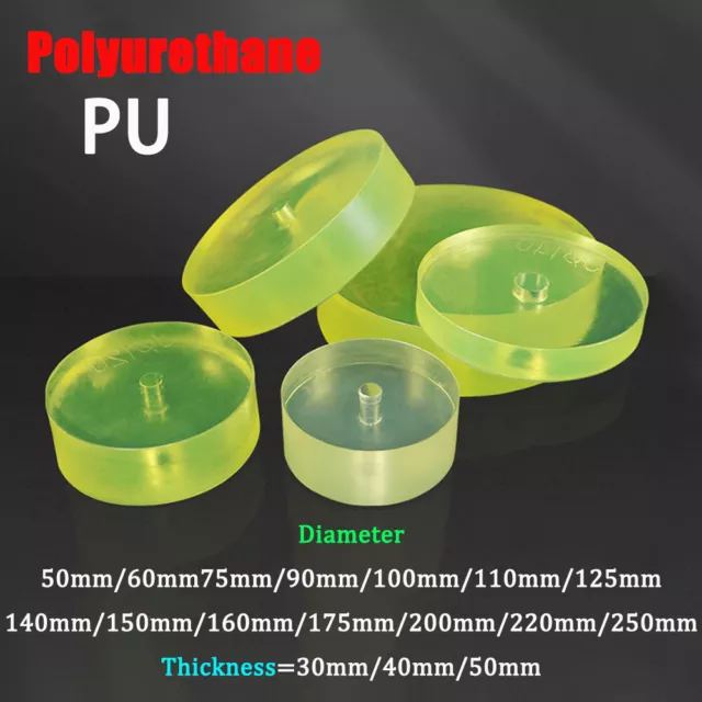 Cuscino imbottitura PU rotondo poliuretano macchine ammortizzatore disco giallo