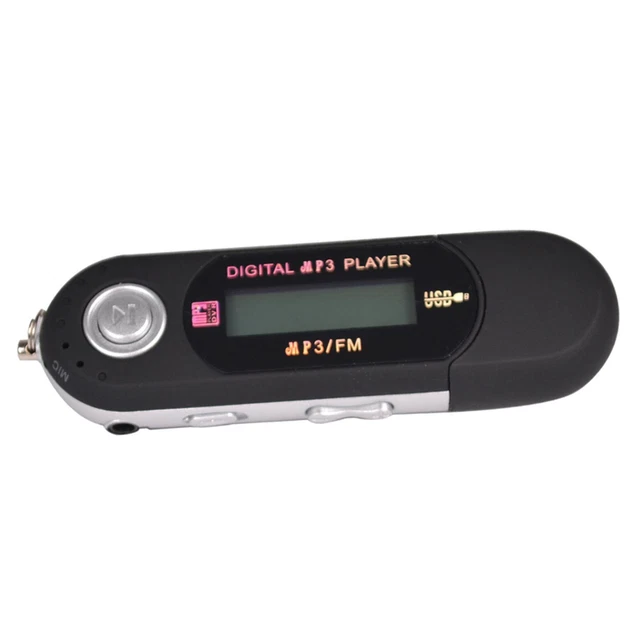 Noir  USB MP4 MP3 Musique Vidéo Lecteur Numérique Enregistrement