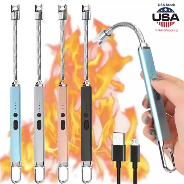 Electric Lighter Arc USB Rechargeable Candle BBQ Electronic Flameless Plasma