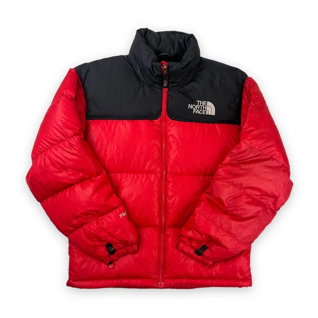 The North Face Red Nuptse 700 Giacca tampone imbottita da uomo piccola