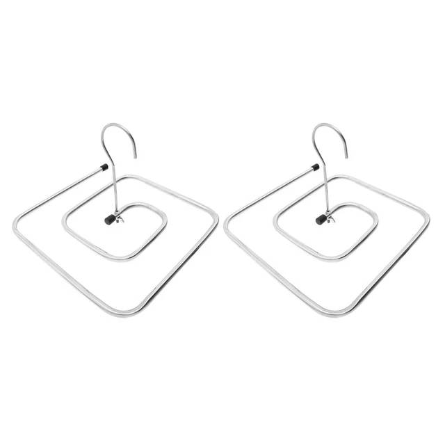 2 pz appendiabiti girevole a forma di spirale scaffale asciugatrice cappotto