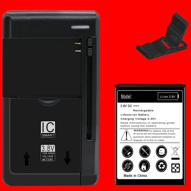 Long Endurance 1600mAh Battery Desktop Charger Bracket for Tracfone Doro D7050TL