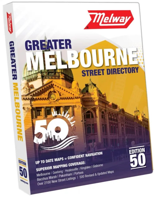 2024  MELWAY Melbourne Street Directory Edition 50 NEW IN STOCK MELWAYS Map MS50