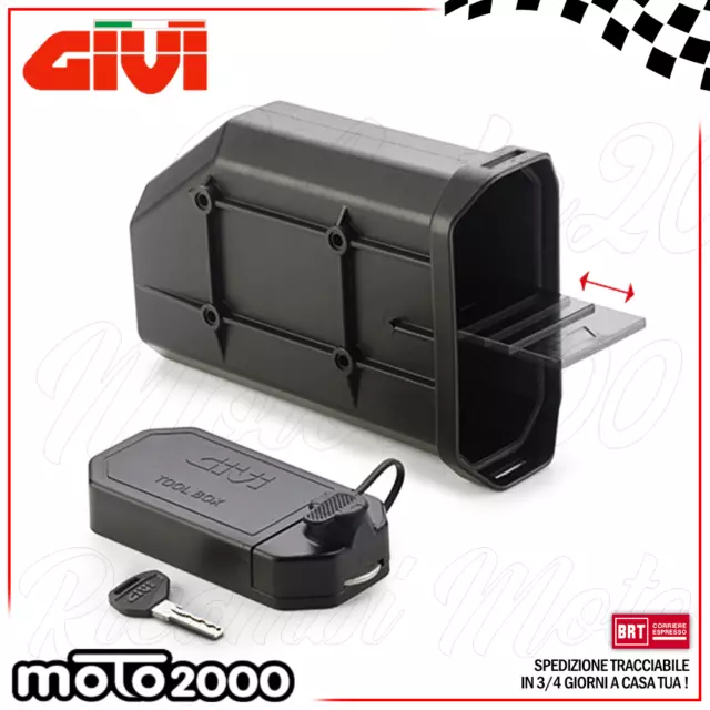 Cassetta Porta Attrezzi Givi S250 Tool Box Per Moto Enduro Strada Cross Offroad