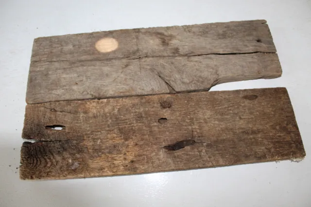 2 Pcs Reclaimed Weathered Oak Old Barn Board Wood Lumber Rustic Board Crafts Art