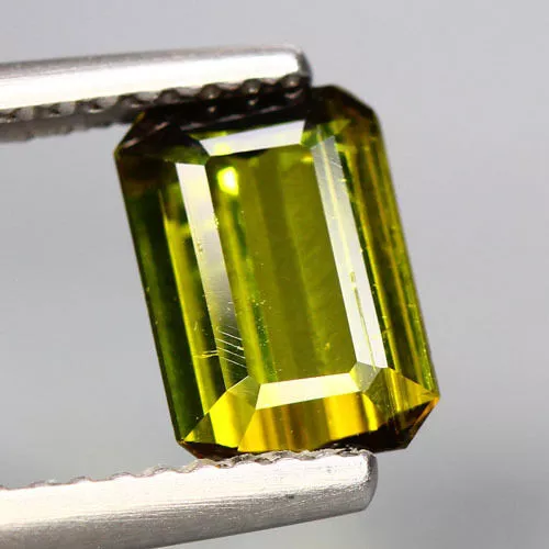 1.24 Cts Octagon Shape Unheated 100% Natural Green Tourmaline Loose Gemstone