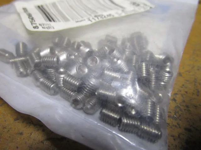 #10-32 x 1/4" Hex Cup Point Grade 18-8 Stainless Steel Socket Set Screw QTY 100