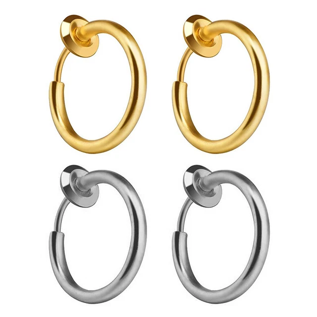 Mens round earrings discount
