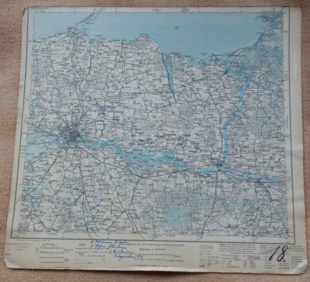 Historische Landkarte Ostpreußen