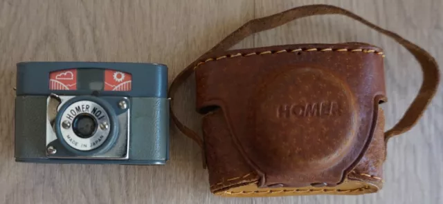 Mini Camara de fotos vintage antigua Homer Nº 1 con funda