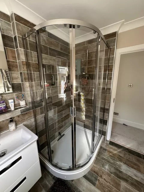 1200 x 900 offset quadrant shower enclosure