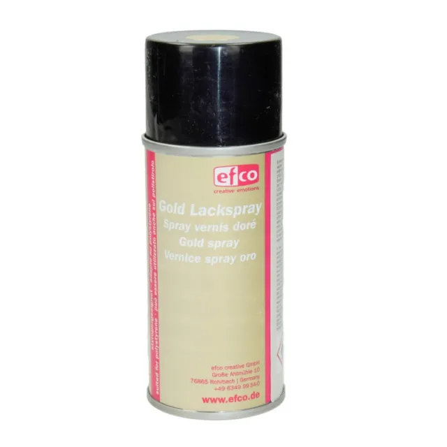 Spray couleur Doré, Bombe aérosol adaptée au polystyrène, 150 ml