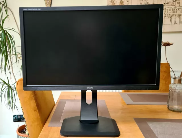 iiyama B2483HSU-B5 24-inch LED Monitor - Black - in full working order.