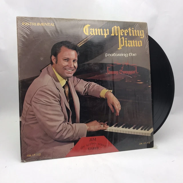 JIMMY SWAGGART CAMP Meeting Piano Gospel Christian Album LP 1972 12.00