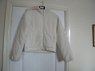 Girls Reebok Cream Polyester Lined Jacket Age 12 Years