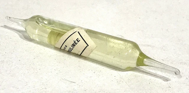 ANTIQUE MEDICALE INJECTION Bulb Nioulinated Oil Curiosity Cabinet £14. ...