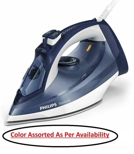 PHILIPS STEAM IRON 2400W Output SteamGlide Soleplate DripStop Vertical