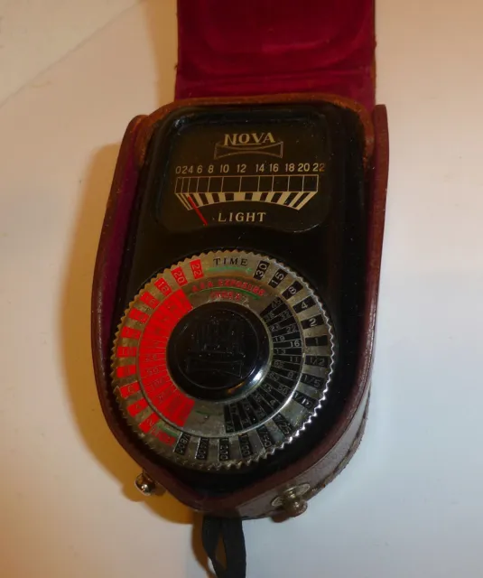 Vintage Nova Type Ii Selenium Cell Photographic Light Exposure Meter