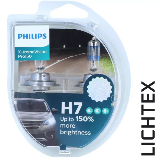 H7 PHILIPS X-treme Vision Pro 150 bis zu 150% helleres Licht Scheinwerfer Lampe