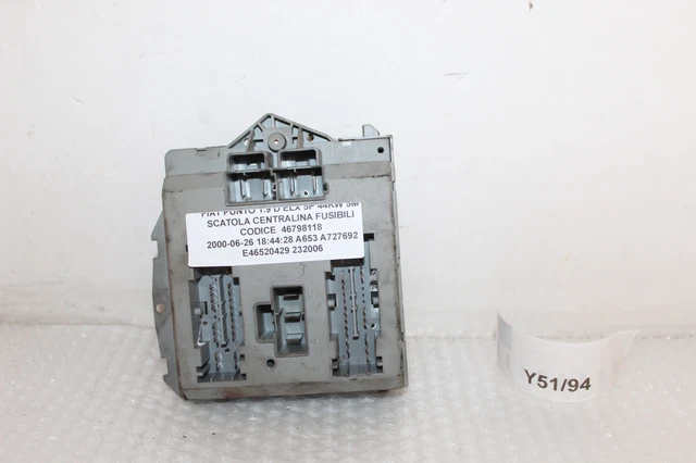 ECU Port Fusibles pour fiat Punto 2° Original 46798118