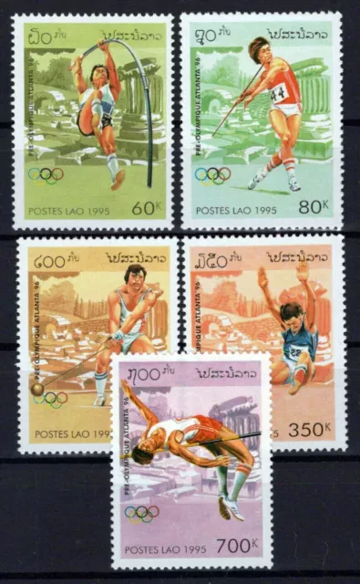 Laos 1221-1225 MNH Sports Olympics Games ZAYIX 0224S0255