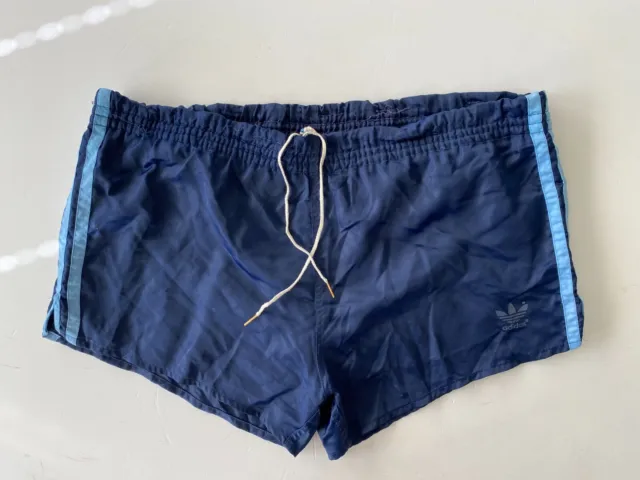 ADIDAS Glanz Shiny Nylon Vintage Sprinter Boxer Shorts Pants Hose D6 Gr. L 3941