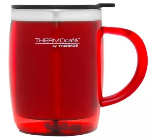 THERMOS Thermocafe Plastic Outer Desk Mug 450ml RED AUTHENTIC