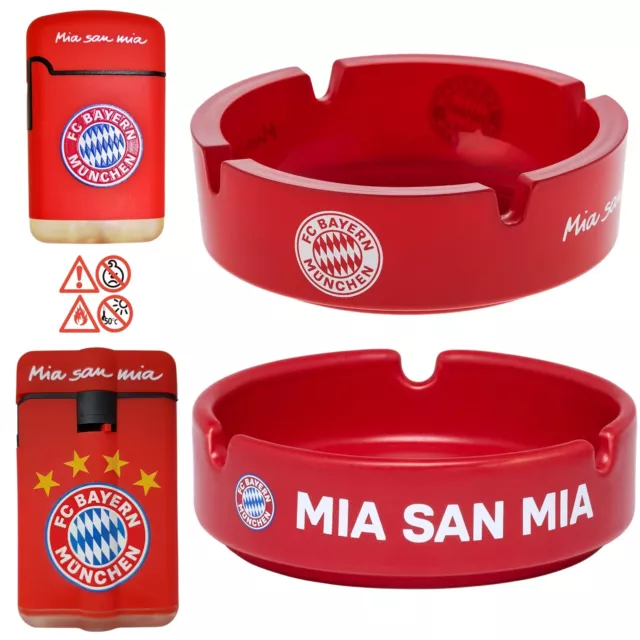 Aschenbecher oder Feuerzeug FC Bayern München Rubber Turbo Jet Mia san mia FCB