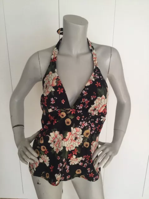 Sunsets Floral Tankini Top Size L