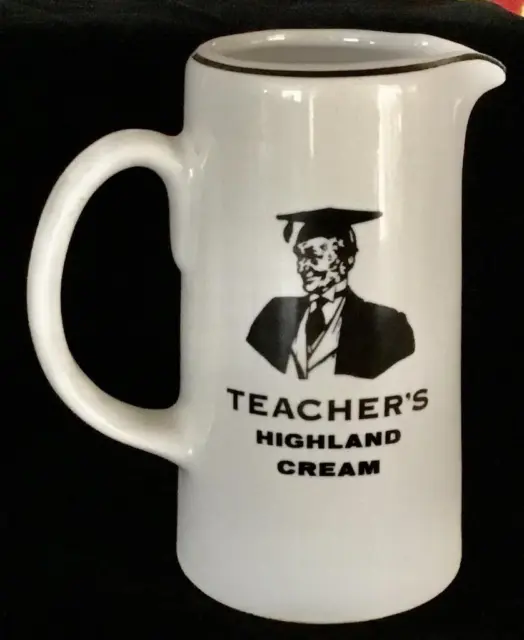 Vintage Teachers Highland Cream Whisky Small Jug 5.25" Tall