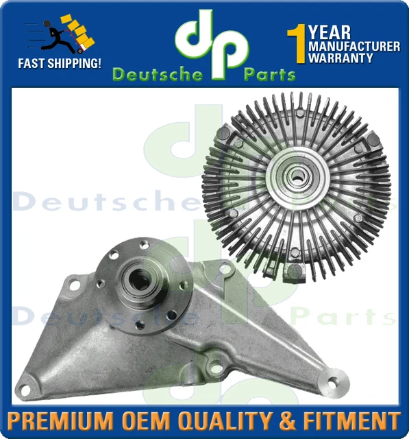 Engine Radiator Fan Bearing NEW MERCEDES W201 190E Radiator Fan Clutch & Fan Bearing Bracket SET ...