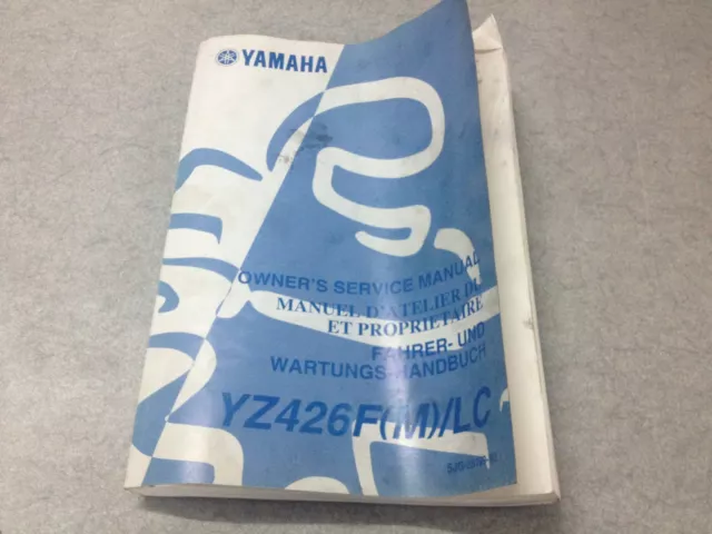 Revue Technique Manuel Owner's service manual Yamaha YZ426 (M)/LC