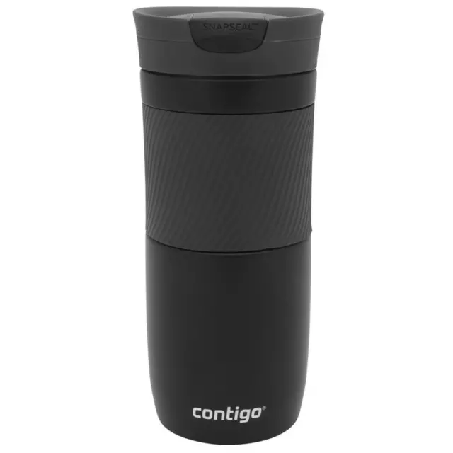 Contigo Thermobecher Byron Snapseal 470 ml Isolierbecher Kaffee-Becher Schwarz