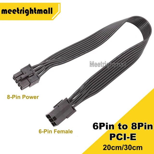 6-pin to 8-pin PCI Express Power Converter Cable for GPU Video Card PCIE