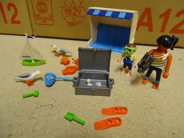 PLAYMOBIL SUMMER HOLIDAY Beach Bar Lot Sun Bar Shuttle Chiffres EUR 16