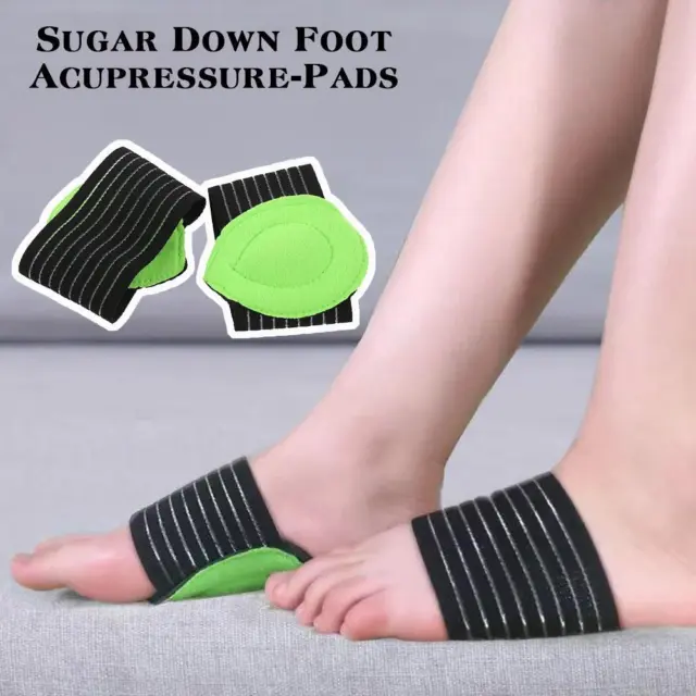Almohadillas de acupresión para pies control nivel de azúcar en sangre cuidado almohadilla para pies manejo de la salud'