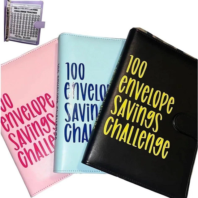 100 Envelope Challenge Binder Couple Challenge Event Cash Envelope Budget Notepa