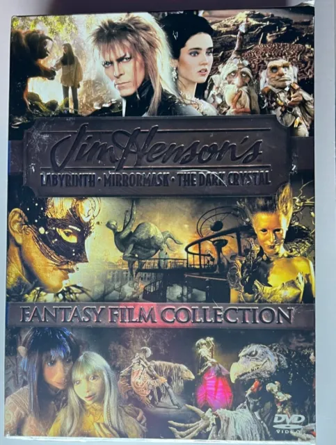 Jim Henson's dvd Fantasy Film Collection Labyrinth Dark Crystal Mirror Mask  NEW