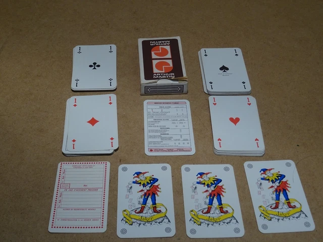 Vieux Jeu De 52 Cartes à Jouer D’Aveluy - Boîte Vintage Usée, Caractère Assuré
