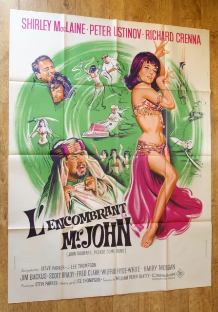 JOHN GOLDFARB PLEASE COME HOME sexy original LARGE french movie poster '65 litho