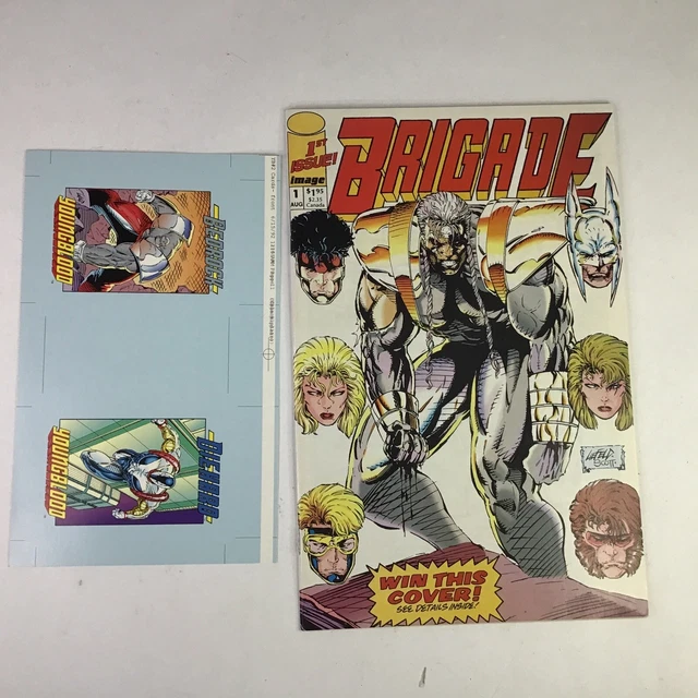 BRIGADE 1 Image Comics First Print - Rob Liefeld - High Grade BONUS TRADING CARD