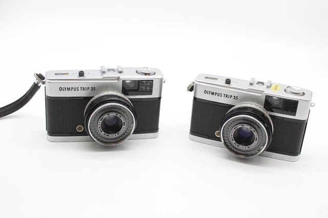 F x2 Vintage Olympus Trip 35 SLR Cameras W/D.Zuiko 2.8 40mm.